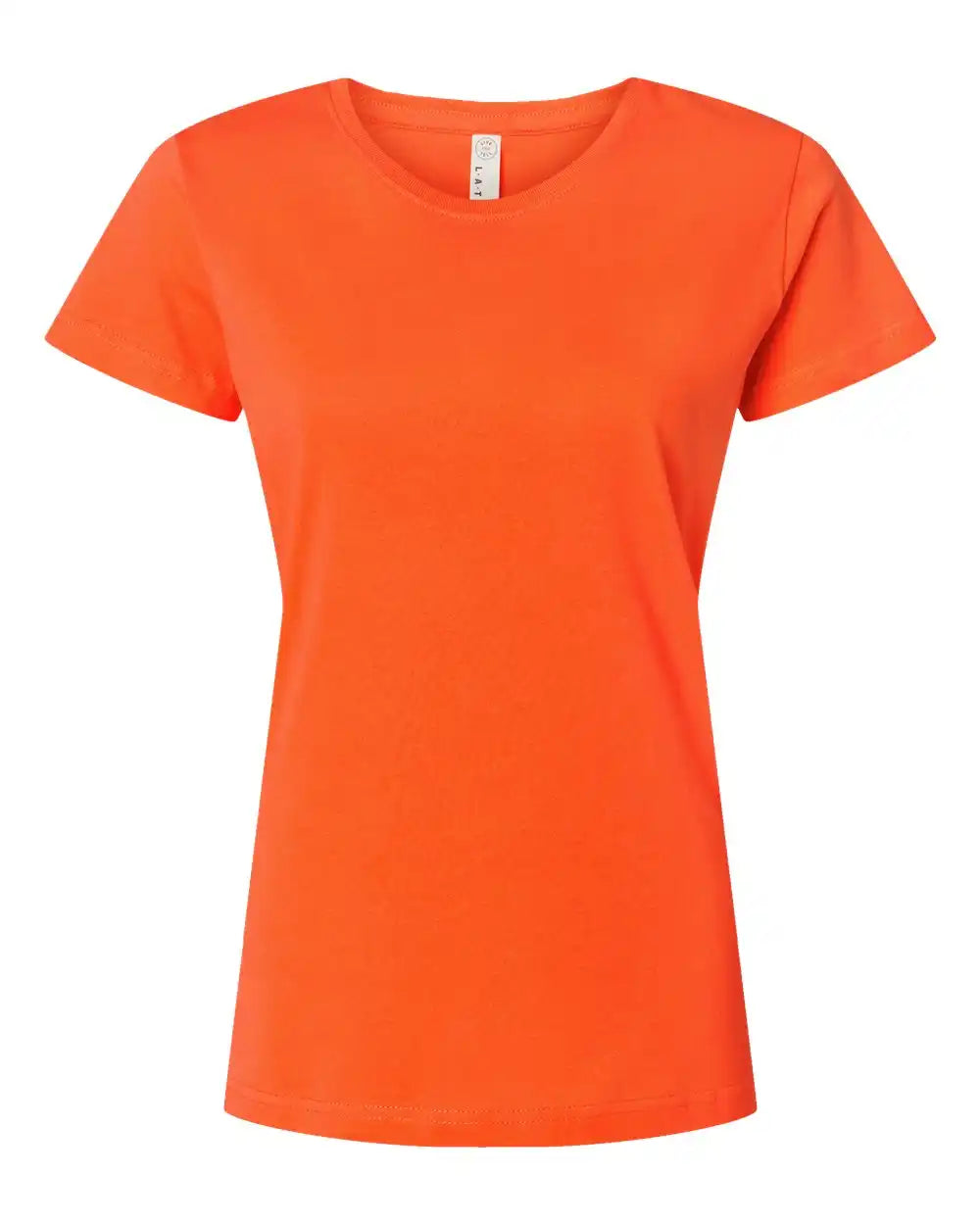 Lat 3516 Women’s Fine Jersey Tee - Orange - l