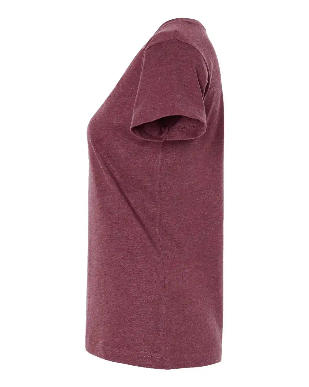 Lat 3516 Women’s Fine Jersey Tee - Vintage Burgundy