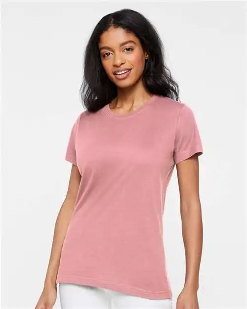 Lat 3516 Women’s Fine Jersey Tee - Vintage Mauvelous - Xs