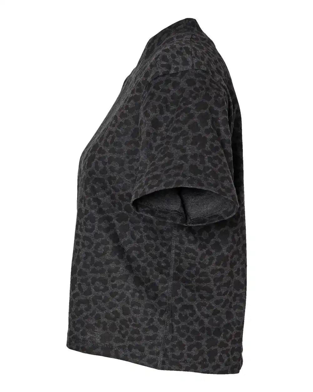 Lat 3518 Women’s Boxy Tee - Black Leopard