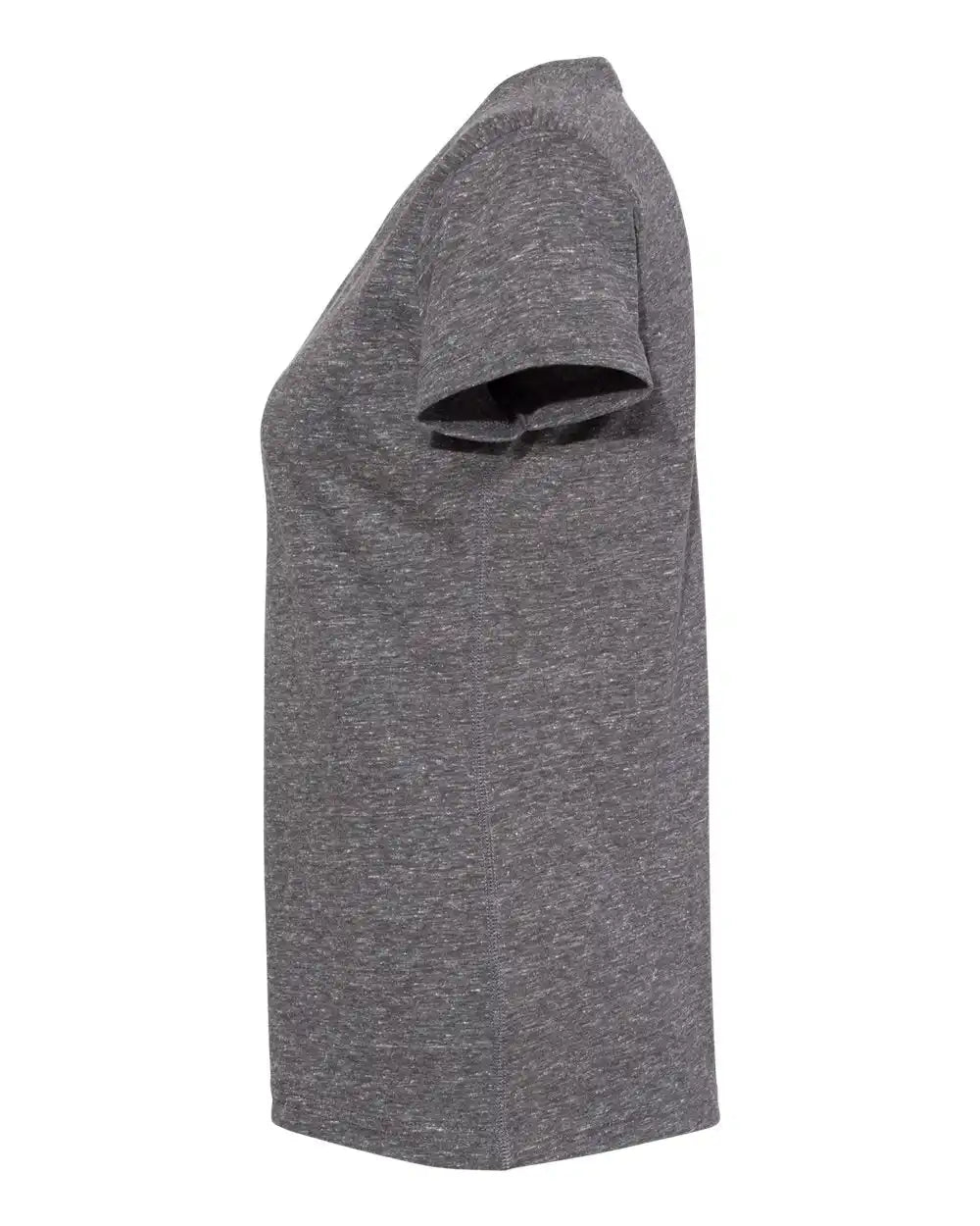 Lat 3591 Women’s Harborside Mélange V-neck Tee - Smoke Melange