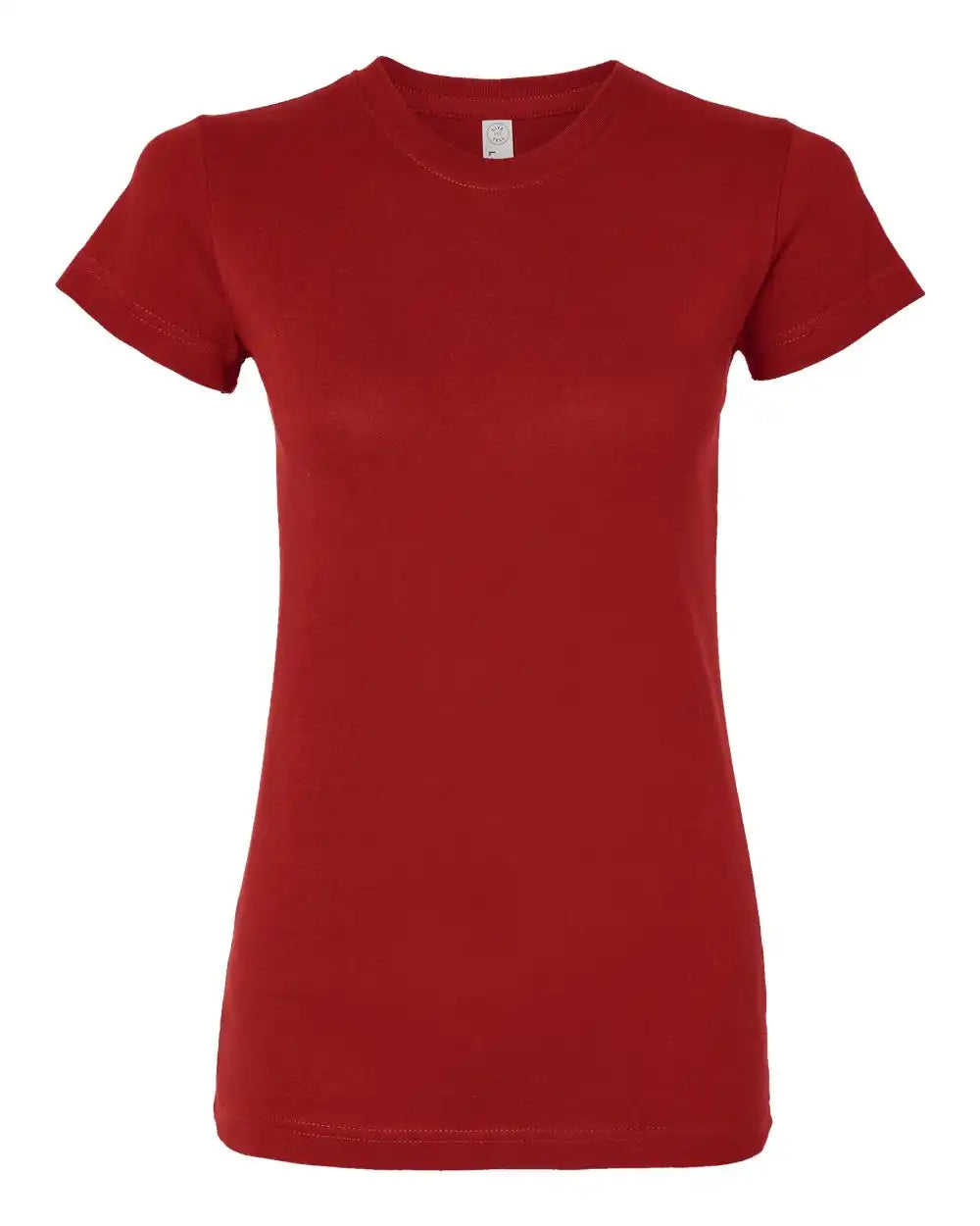 Lat 3616 Women’s Fitted Fine Jersey Tee - Garnet - s