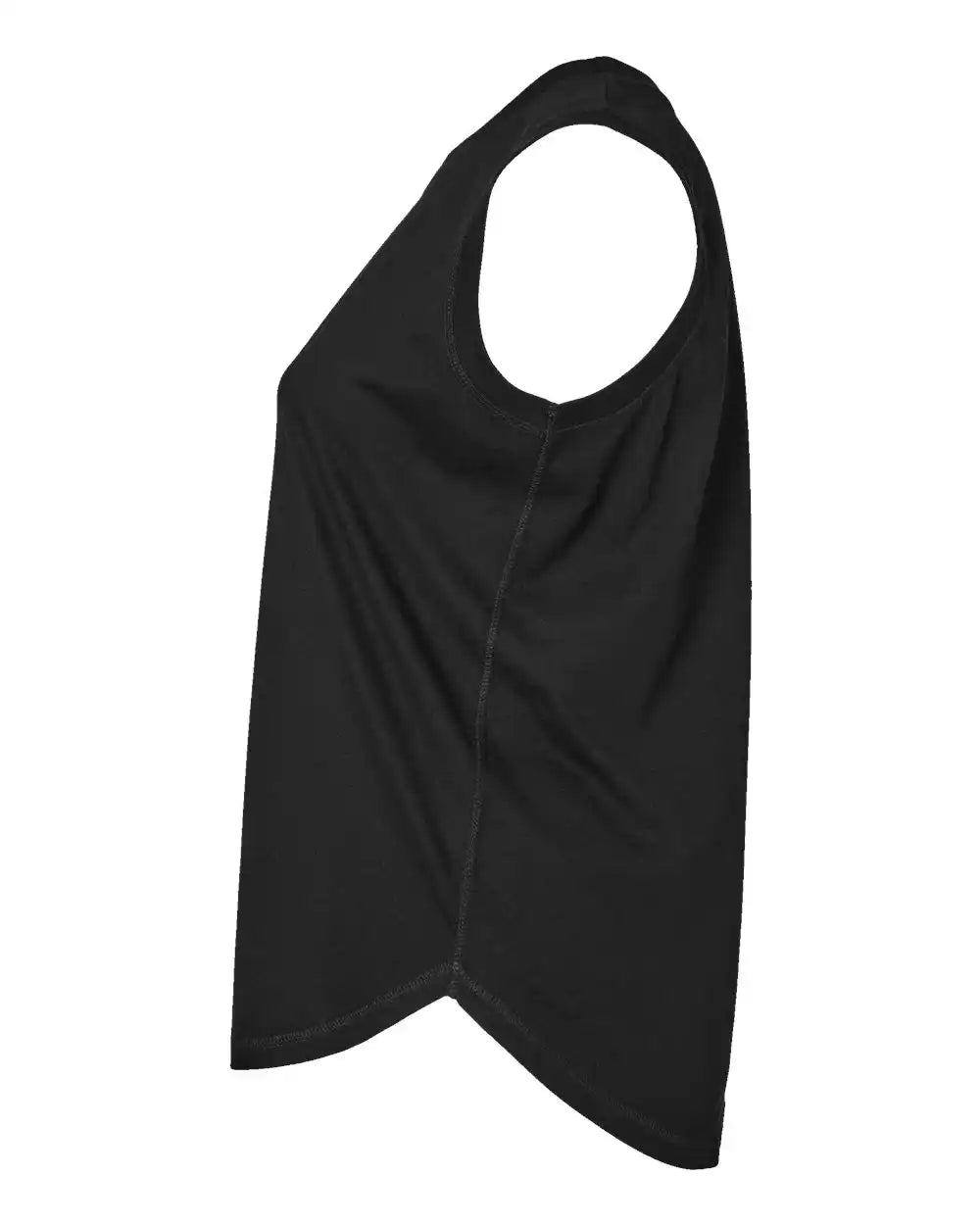 Lat 3892 Women’s Curvy Relaxed Fine Jersey Tank - Black