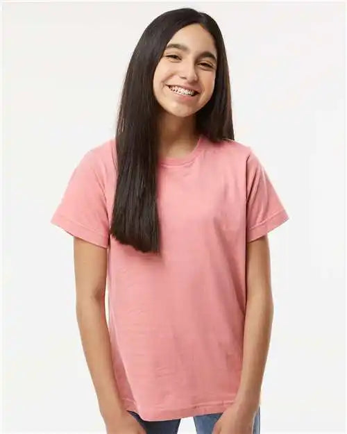 Lat 6101 Youth Fine Jersey Tee - Mauvelous