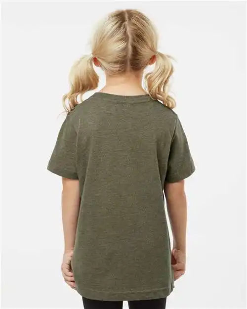 Lat 6101 Youth Fine Jersey Tee - Vintage Military Green