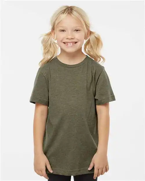 Lat 6101 Youth Fine Jersey Tee - Vintage Military Green
