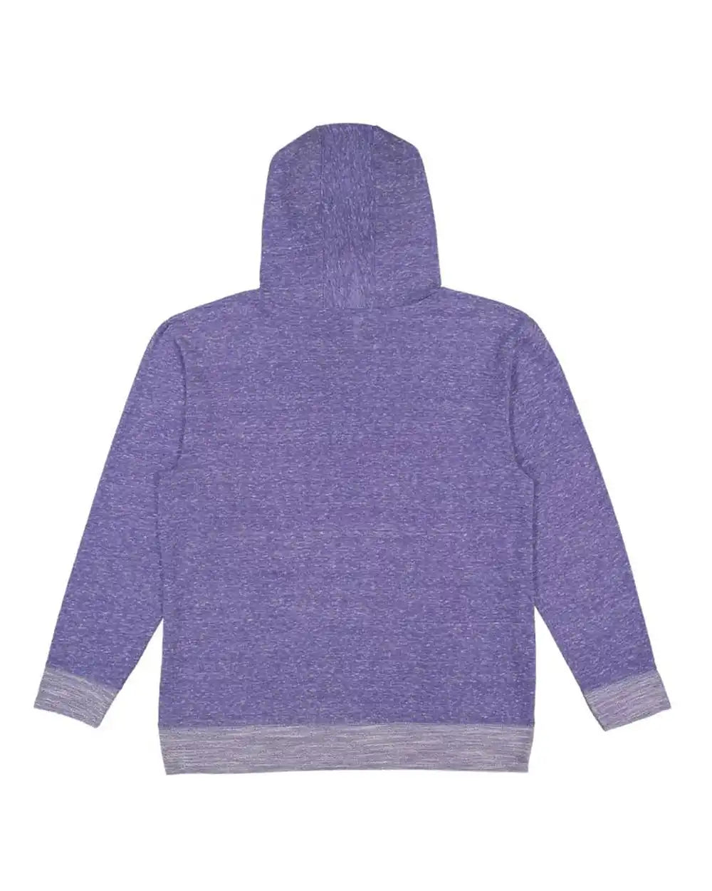 Lat 6779 Harborside Mélange French Terry Hooded Pullover - Purple Melange