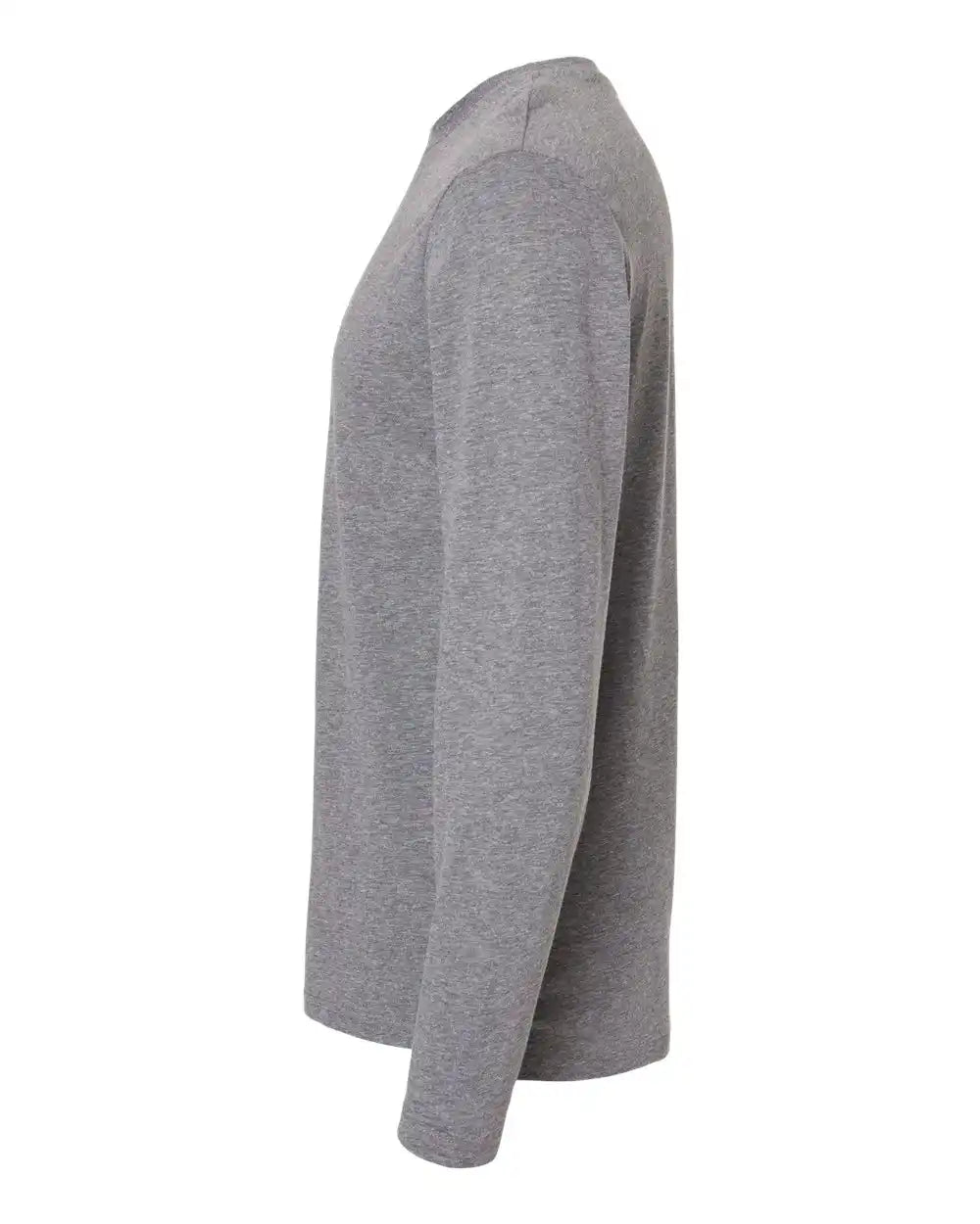 Lat 6918 Fine Jersey Long Sleeve Tee - Granite Heather