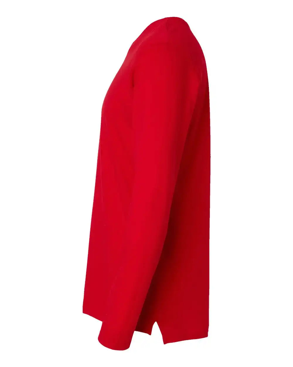 Lat 6918 Fine Jersey Long Sleeve Tee - Red
