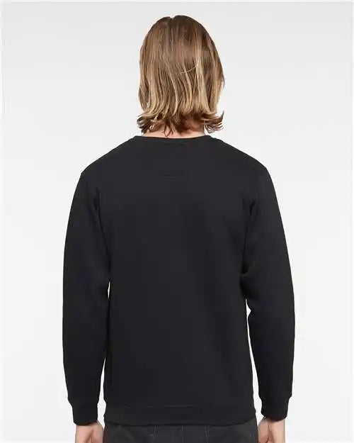 Lat 6925 Elevated Fleece Crewneck Sweatshirt - Black