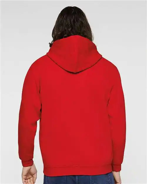 Lat 6926 Elevated Fleece Basic Hoodie - Red