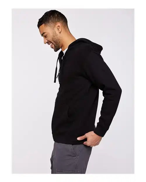 Lat 6927 Full-zip Fleece Hoodie - Black