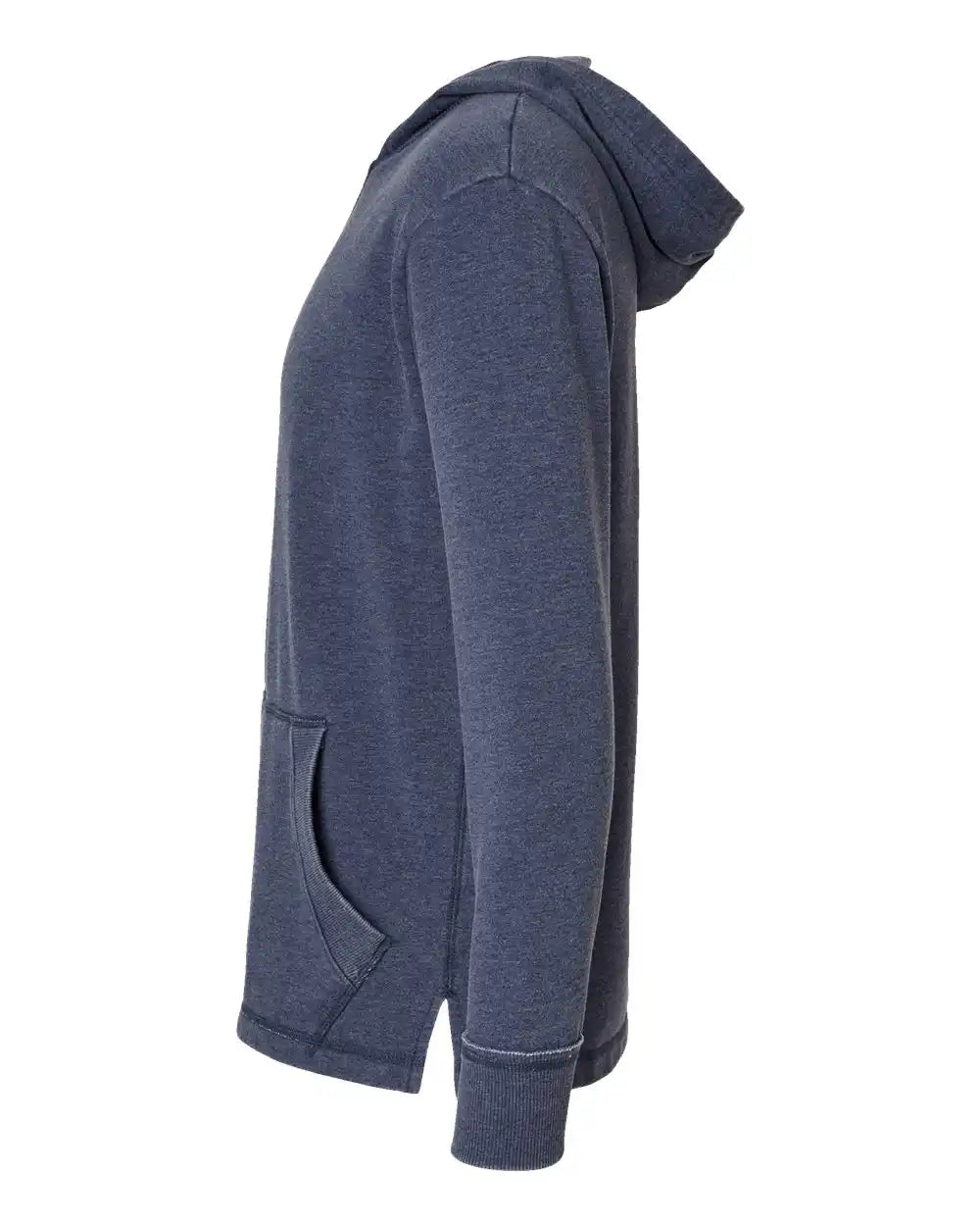 Lat 6936 Vintage Wash Fleece Hoodie - Washed Navy