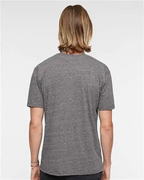 Lat 6991 Harborside Mélange Tee - Smoke Melange - 2xl