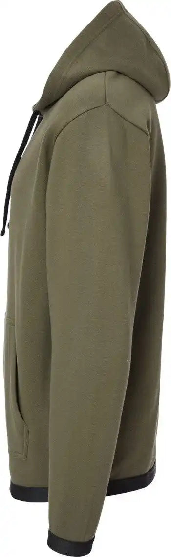 Lat 6996 the Statement Fleece Hoodie - Military Green Black