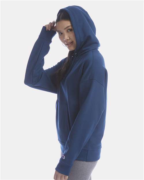 Late Night Blue Women's Powerblend® Hooded Sweatshirt - S760
