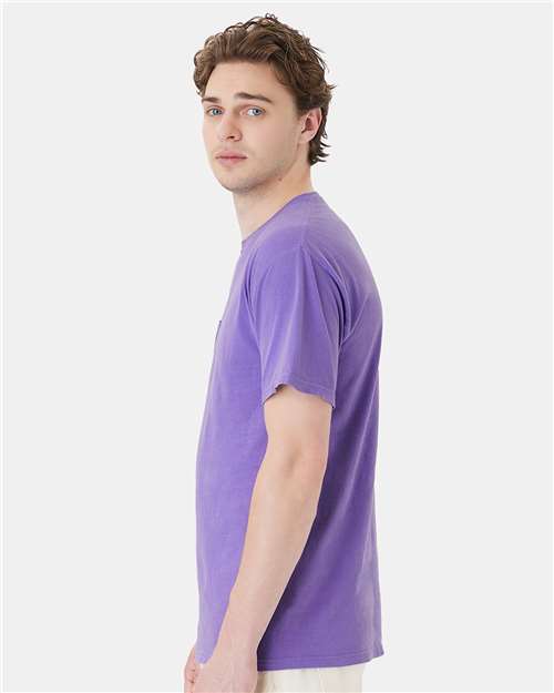 Lavender Garment-Dyed Pocket T-Shirt - GDH150