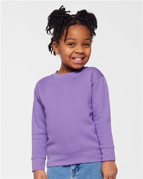Lavender Toddler Fleece Crewneck Sweatshirt - 3317