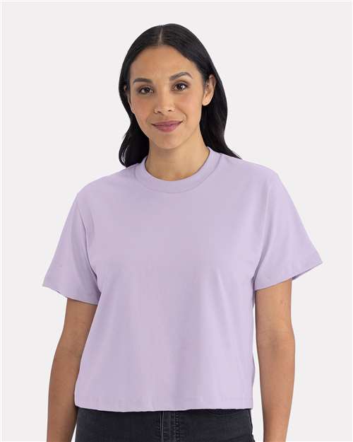 Lavender Women's Heavyweight Boxy T-Shirt - 7610