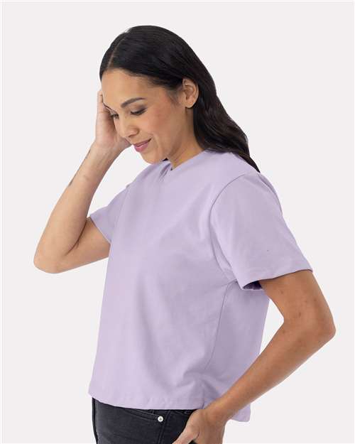 Lavender Women's Heavyweight Boxy T-Shirt - 7610