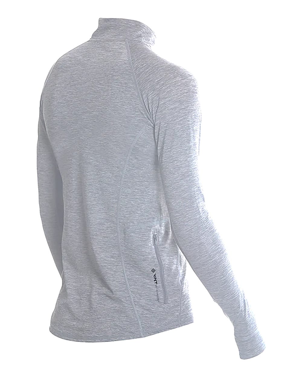 Left View of Alloy Heathered Women's Flight Tech Quarter-Zip - WSFLTL0