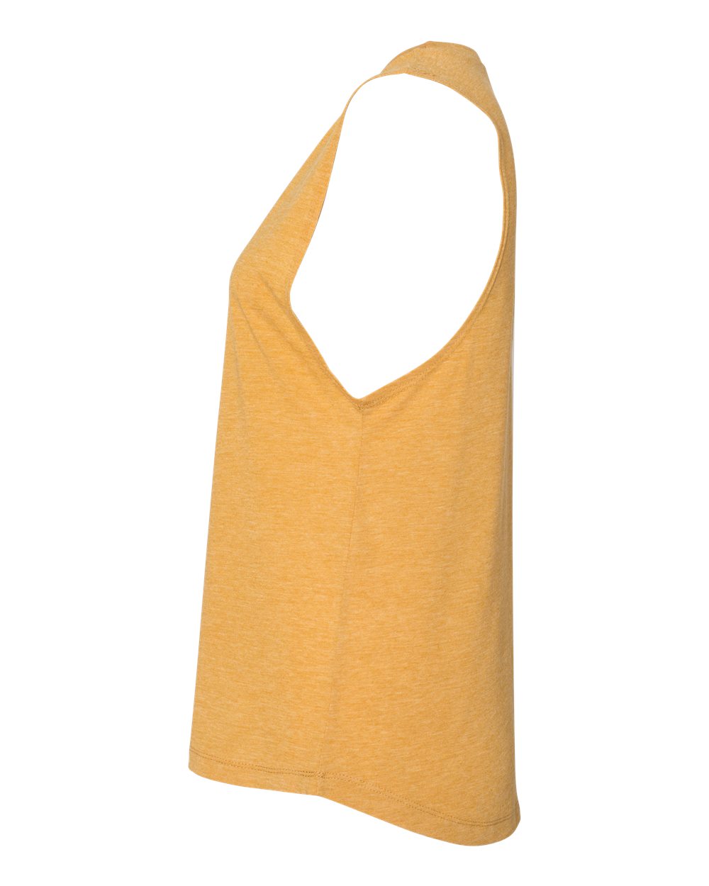 Left View of Antique Gold Women’s Festival Muscle Tank - 5013