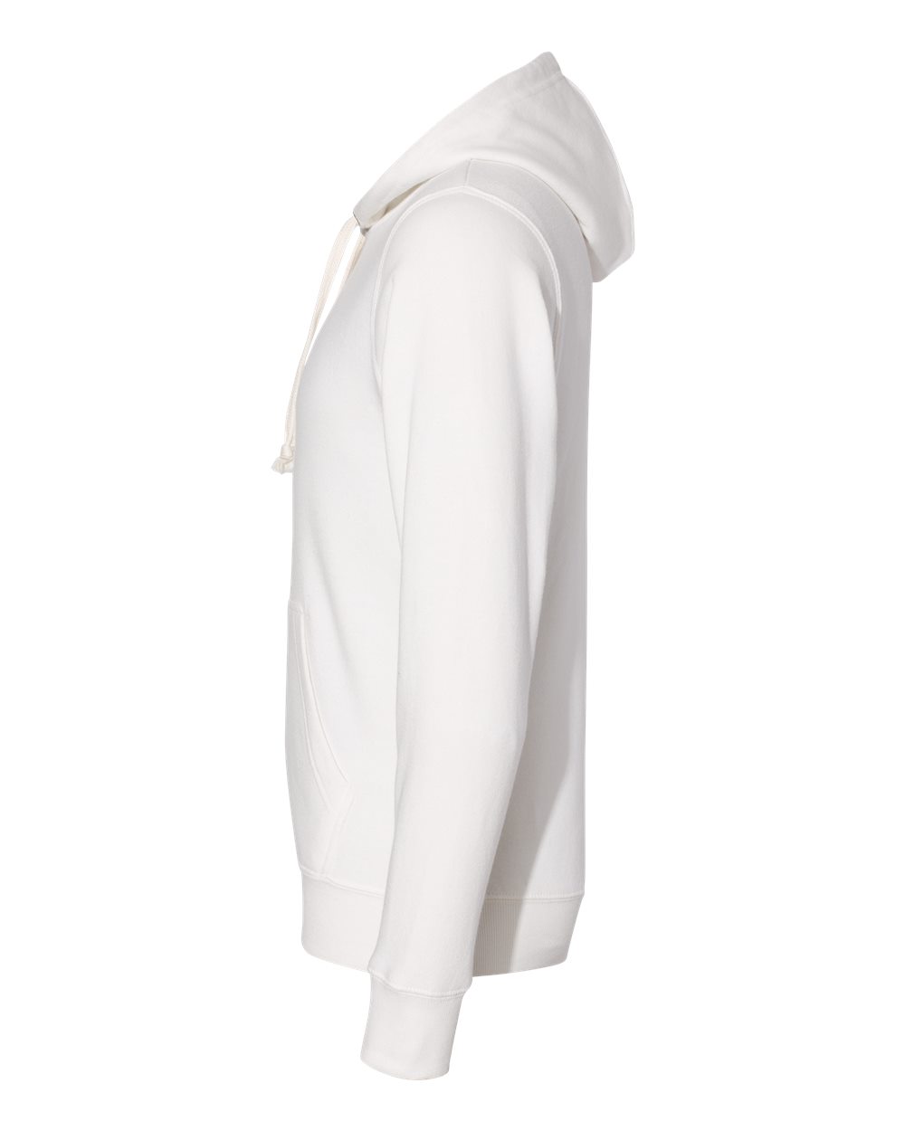Left View of Antique White Triblend Triblend Fleece Hooded Sweatshirt - 8871