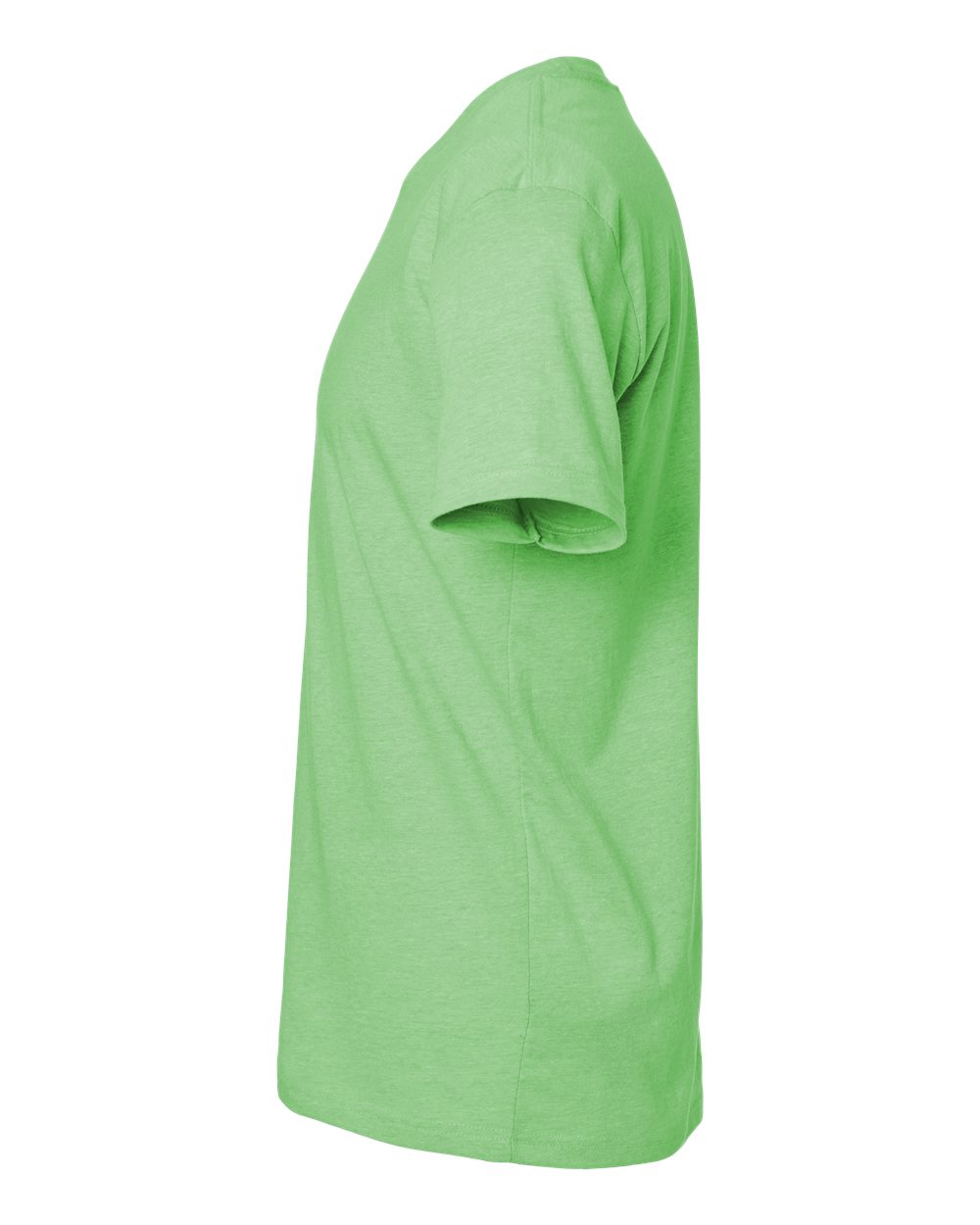 Left View of Apple Green CVC T-Shirt - 6210