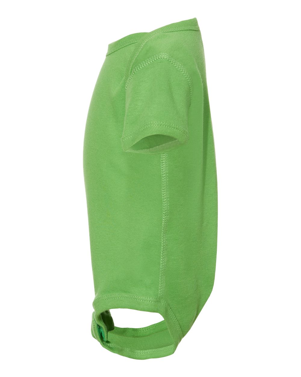 Left View of Apple Infant Baby Rib Bodysuit - 4400