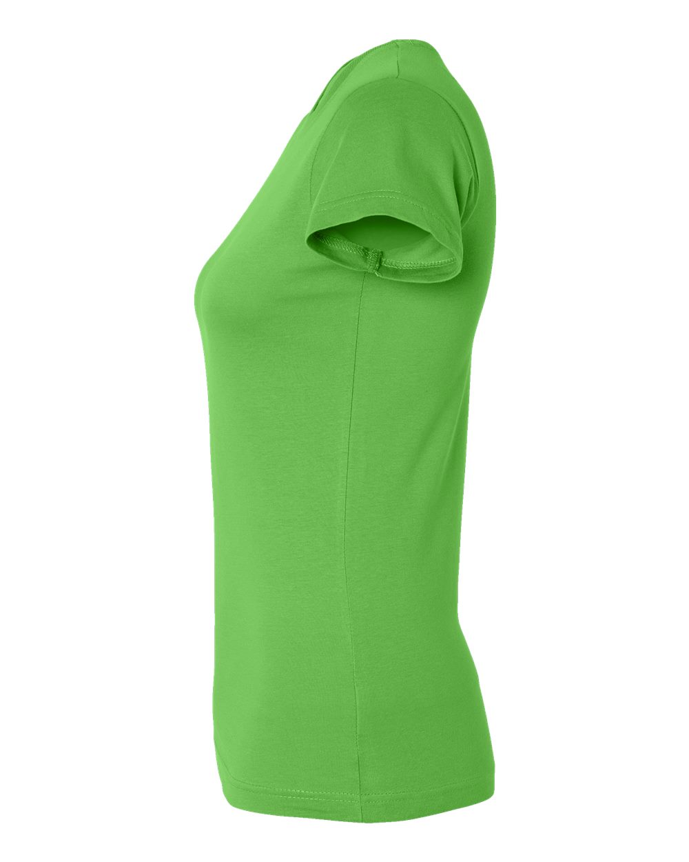 Left View of Apple Women's Fitted Fine Jersey Tee - 3616