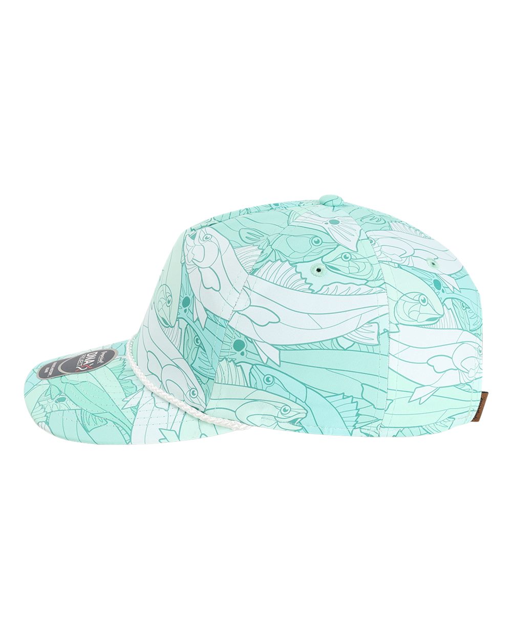 Left View of Aqua The Golden Hour Cap - DNA014