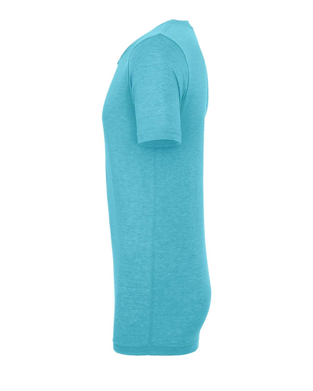 Left View of Aqua Triblend Triblend Tee - 3413