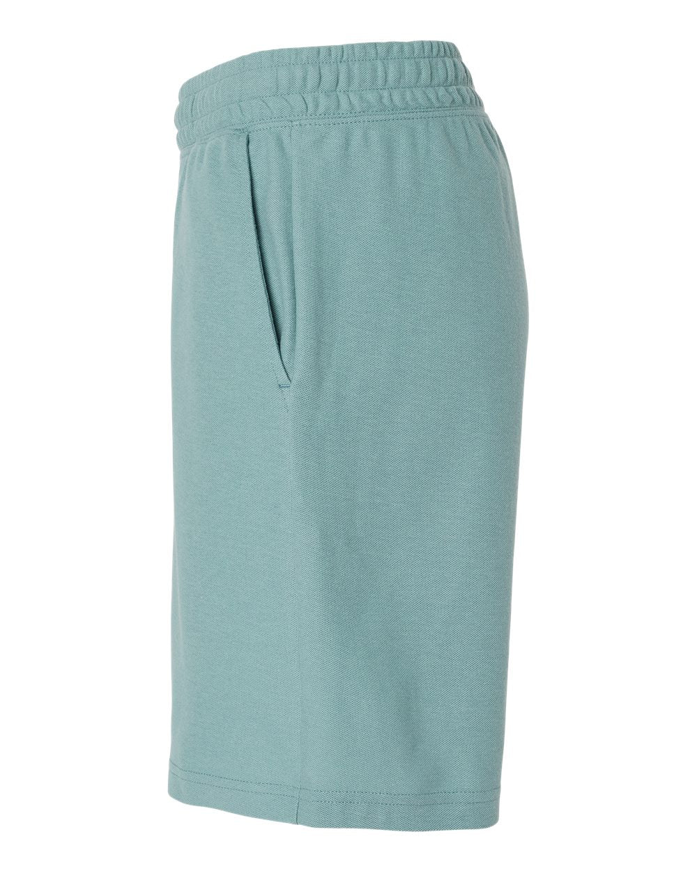 Left View of Arctic Pique Unisex Gym Shorts - 2PQ