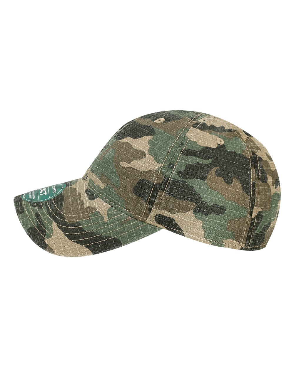 Left View of Army Camo Tacticool Cap - TACT
