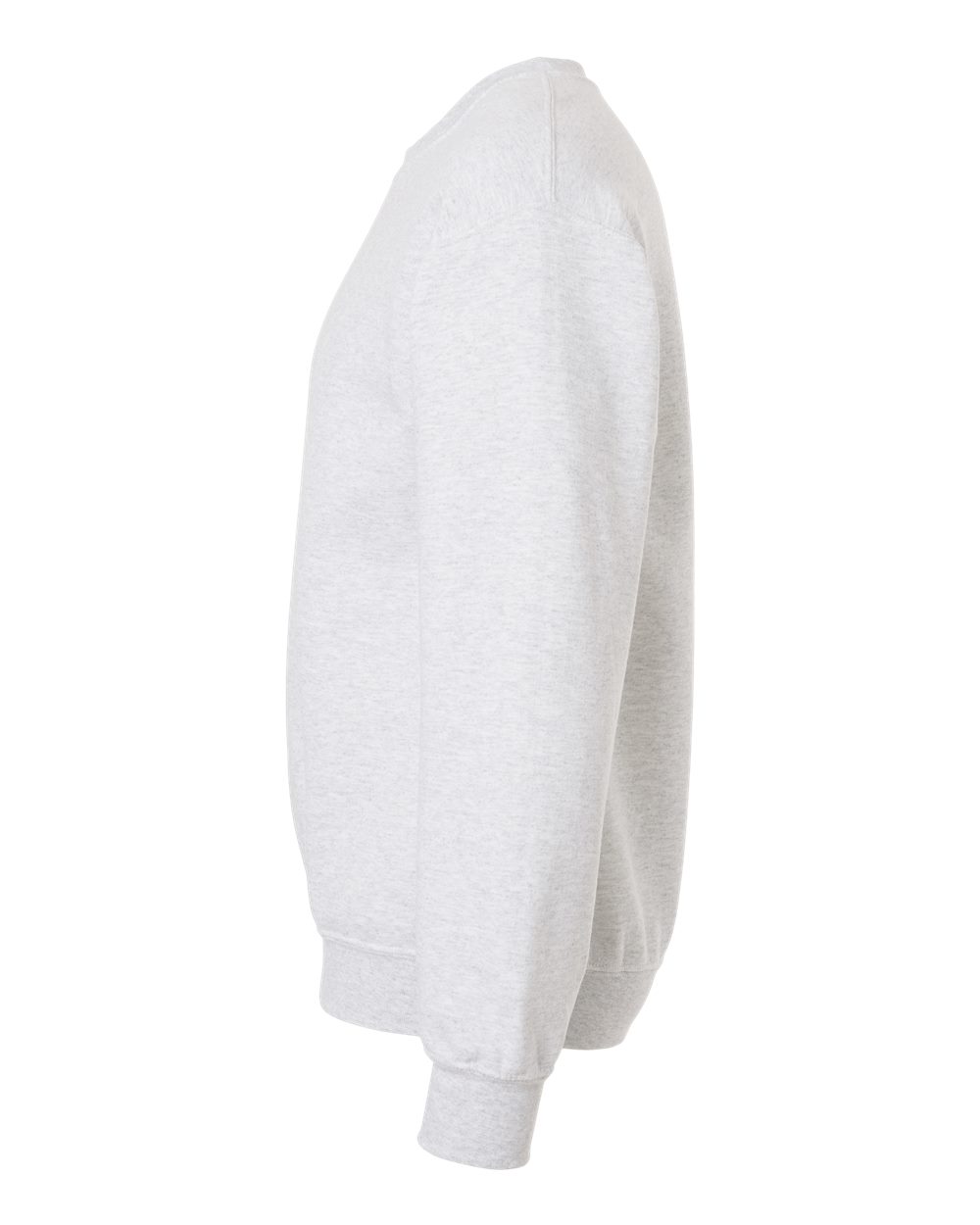 Left View of Ash DryBlend® Crewneck Sweatshirt - 12000