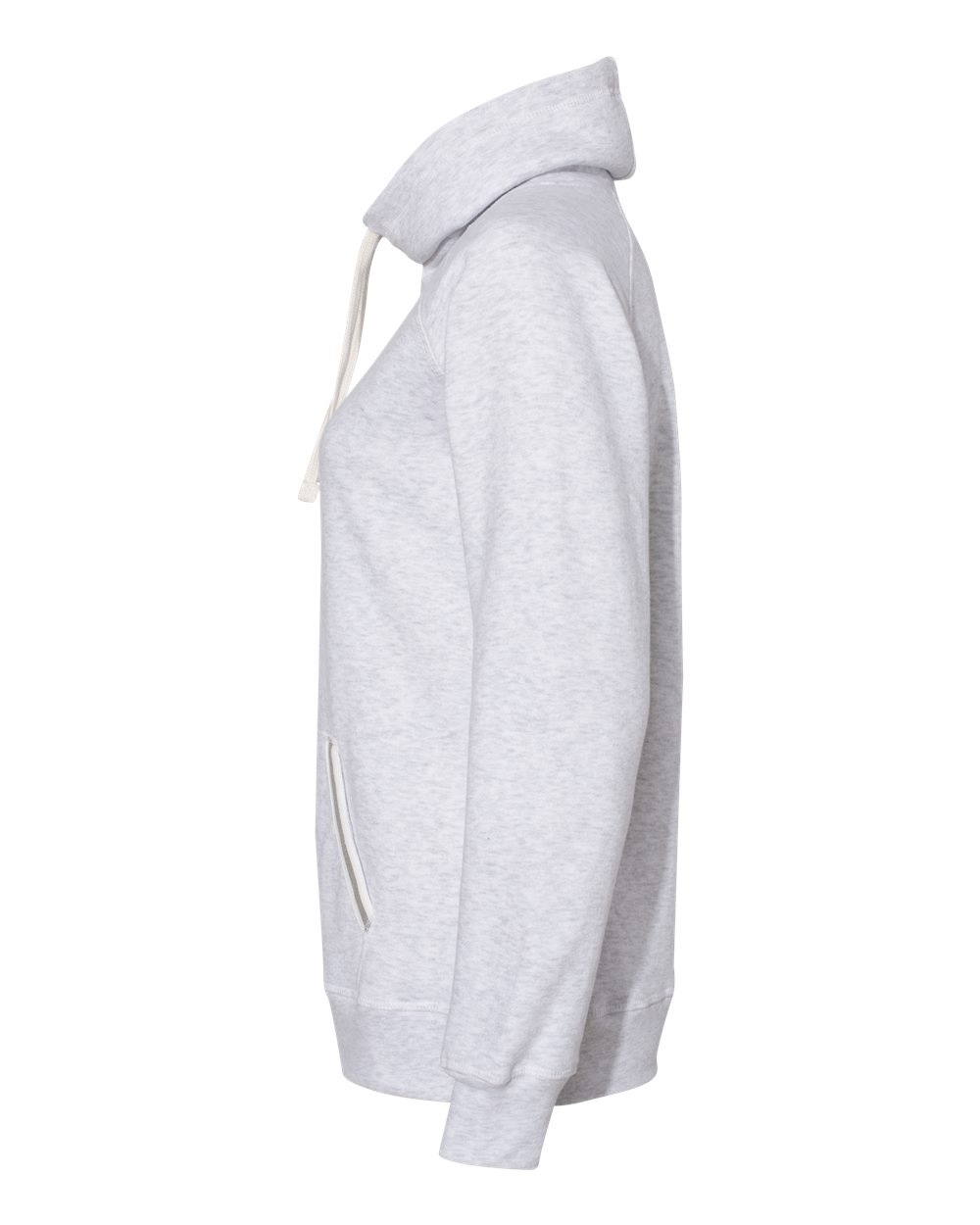 Left View of Ash Women’s Relay Cowl Neck Sweatshirt - 8653