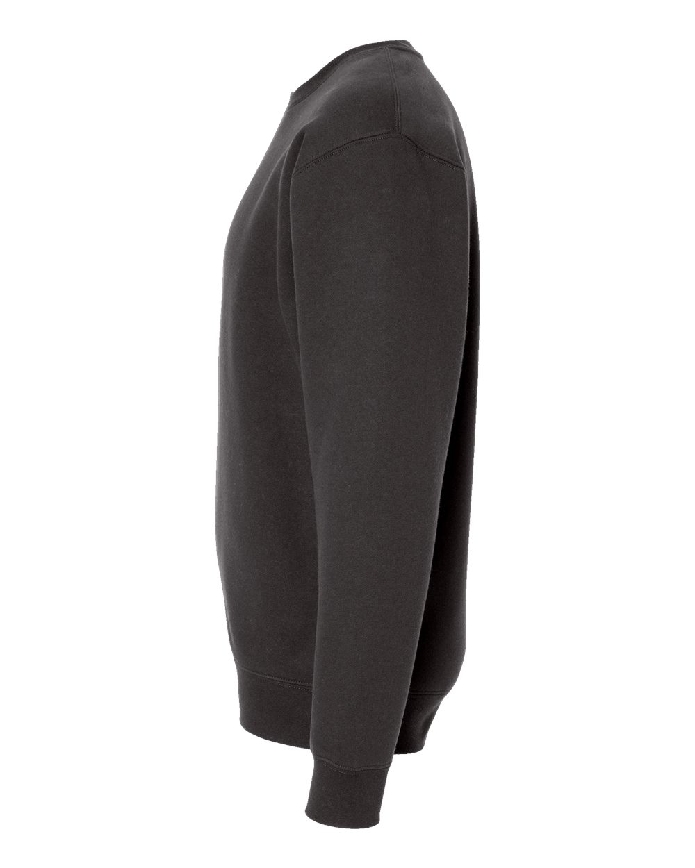 Left View of Asphalt Heavyweight Crewneck Sweatshirt - IND3000