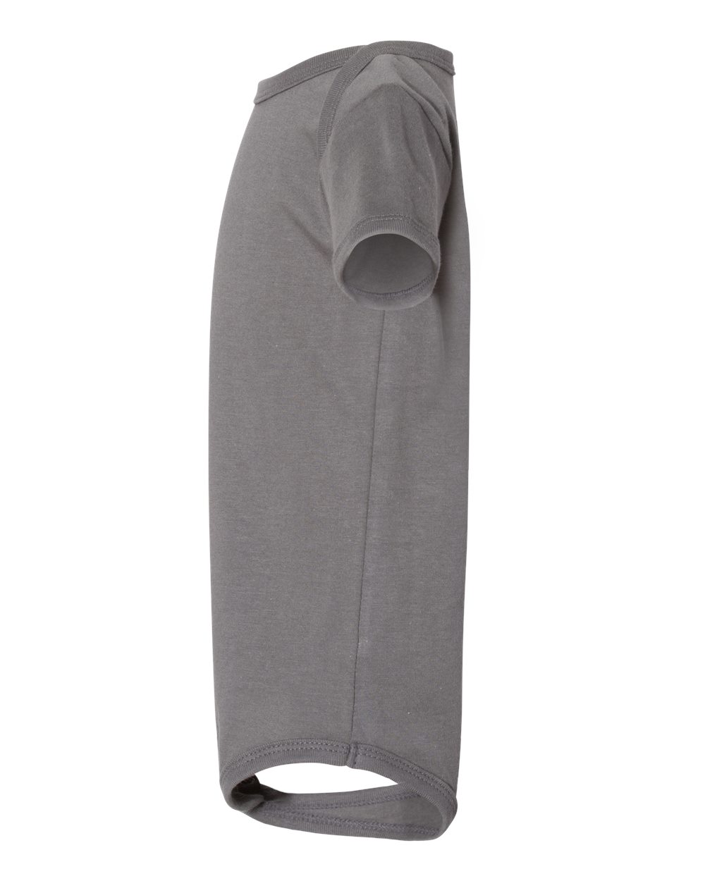 Left View of Asphalt Infant Jersey One Piece - 100B