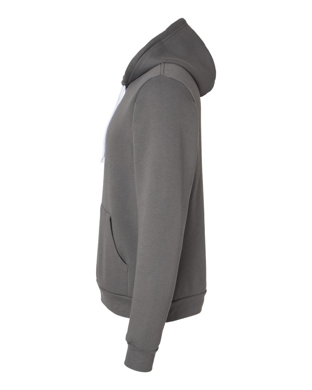 Left View of Asphalt Sponge Fleece Hoodie - 3719