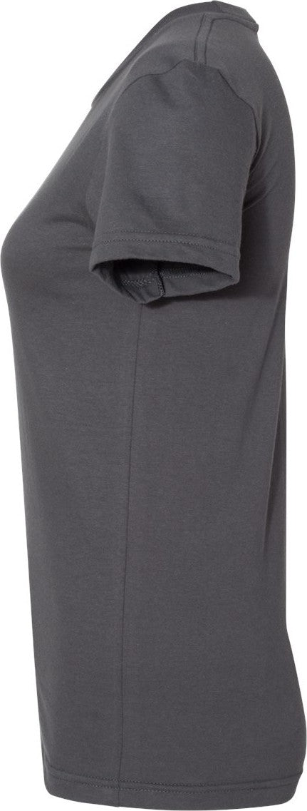 Left View of Asphalt Women’s USA-Made Fine Jersey Tee - 2102US