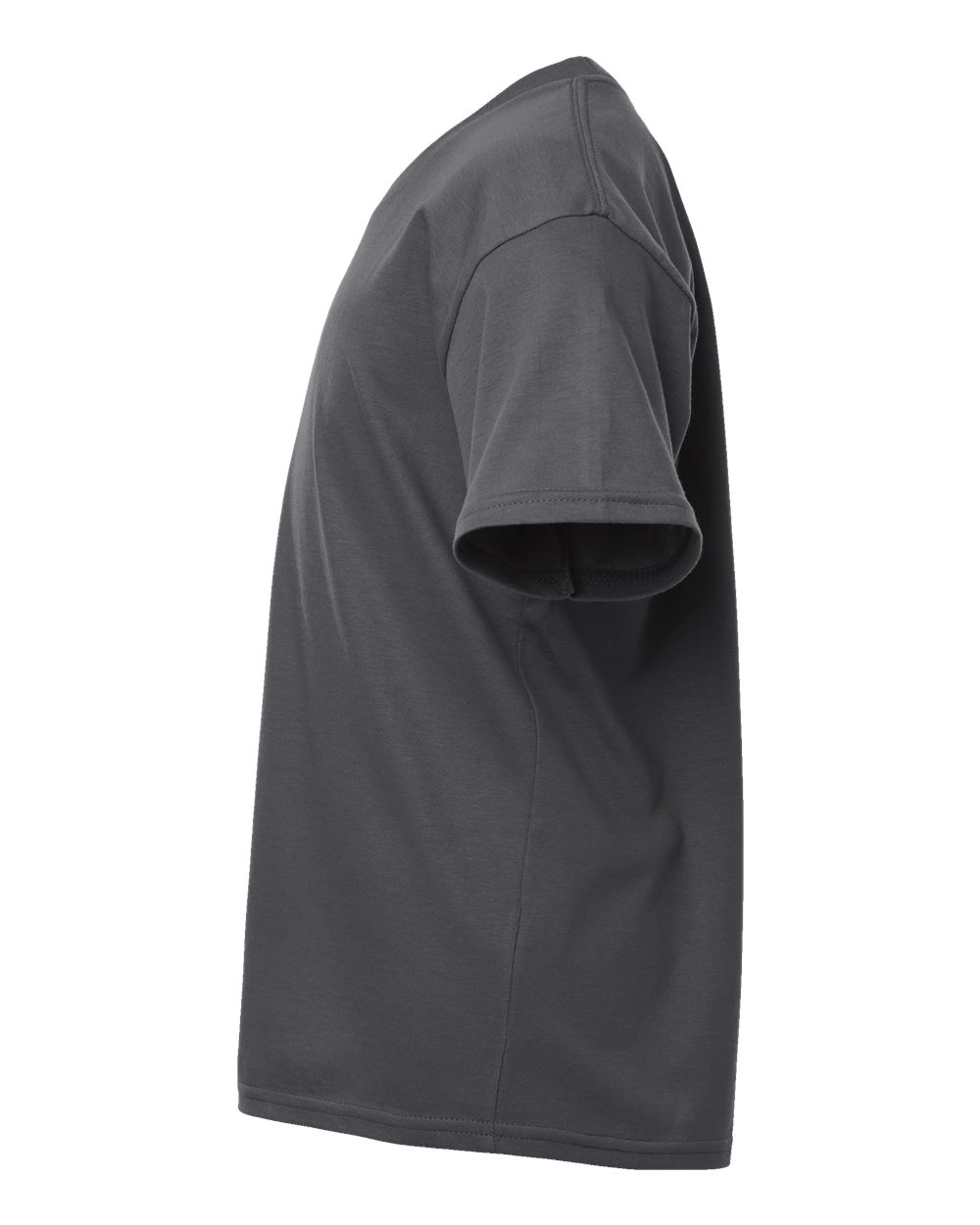 Left View of Asphalt Youth Fine Jersey Tee - 2001Y