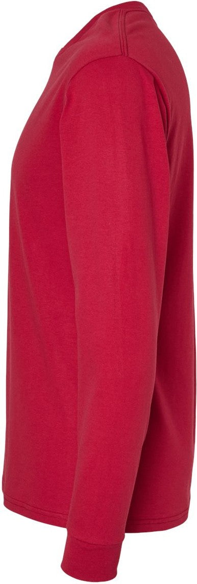 Left View of Athletic Crimson Essential-T Long Sleeve T-Shirt - 5286