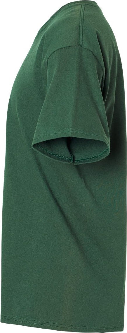 Left View of Athletic Dark Green Essential-T T-Shirt - 5280