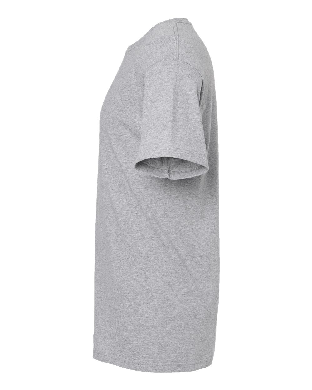 Left View of Athletic Grey Gold Soft Touch T-Shirt - 4800