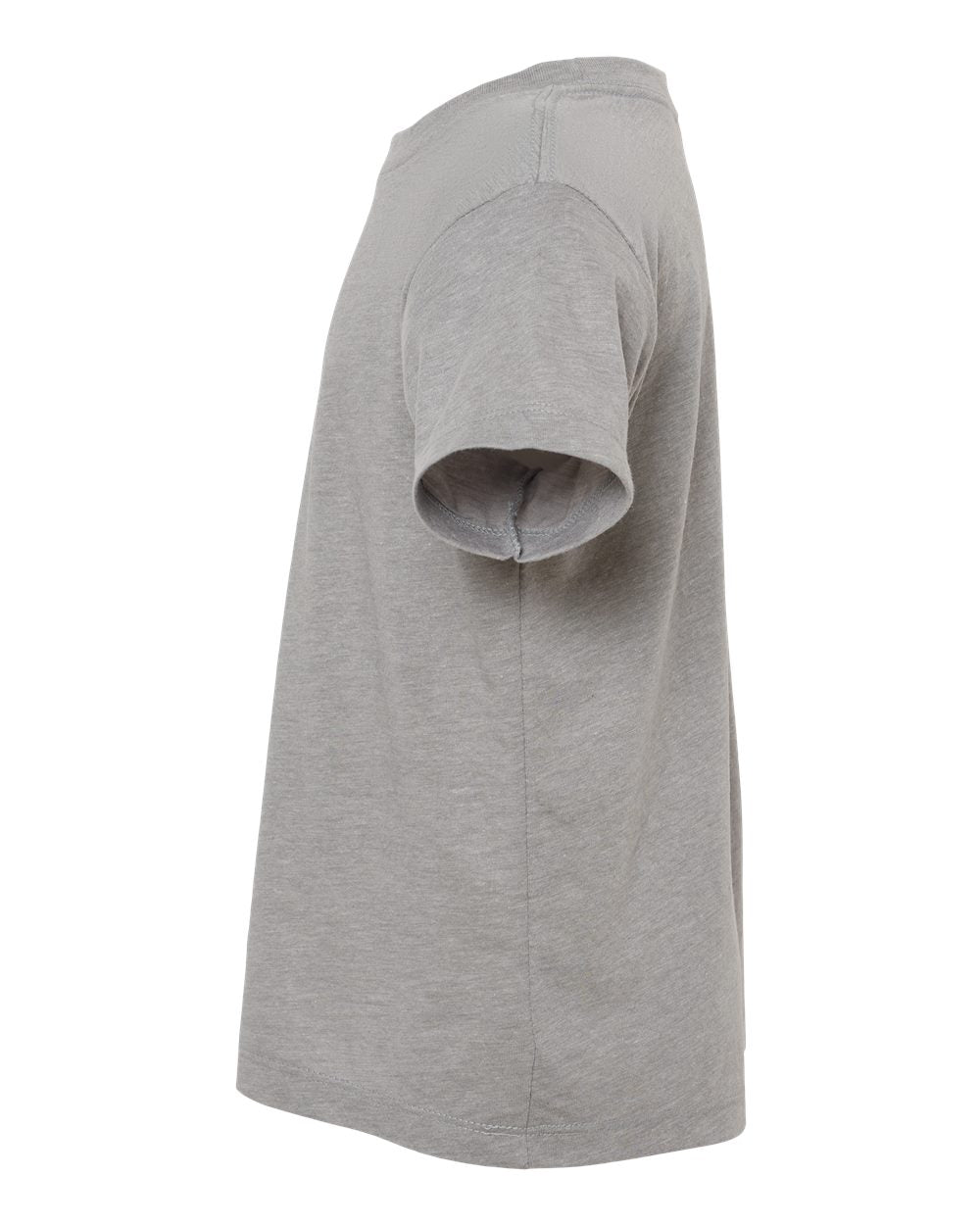 Left View of Athletic Grey Triblend Toddler Triblend Tee - 3413T