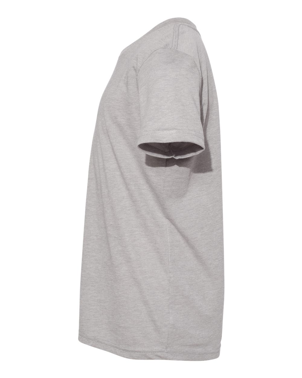 Left View of Athletic Grey Triblend Youth Triblend Tee - 3413Y