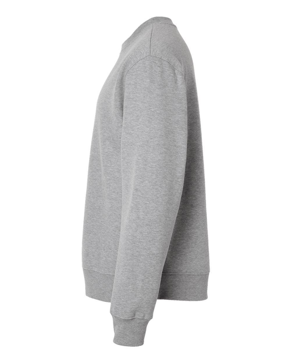 Left View of Athletic Heather 10 oz. Heavyweight Sweatshirt - 4711