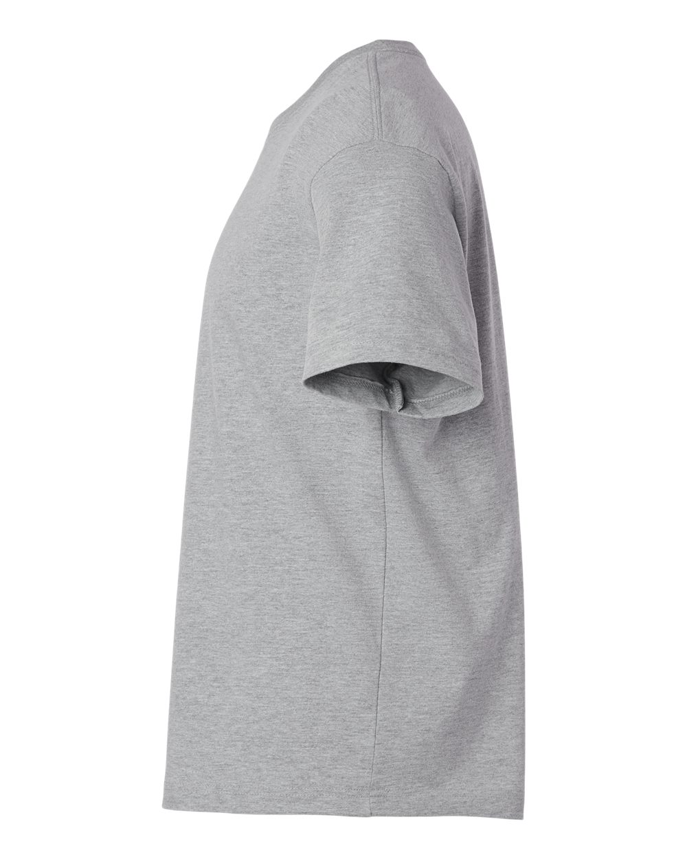 Left View of Athletic Heather 7.5 oz Heavyweight Tee - 4610