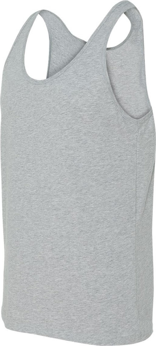 Left View of Athletic Heather Heather CVC Tank - 3480CVC