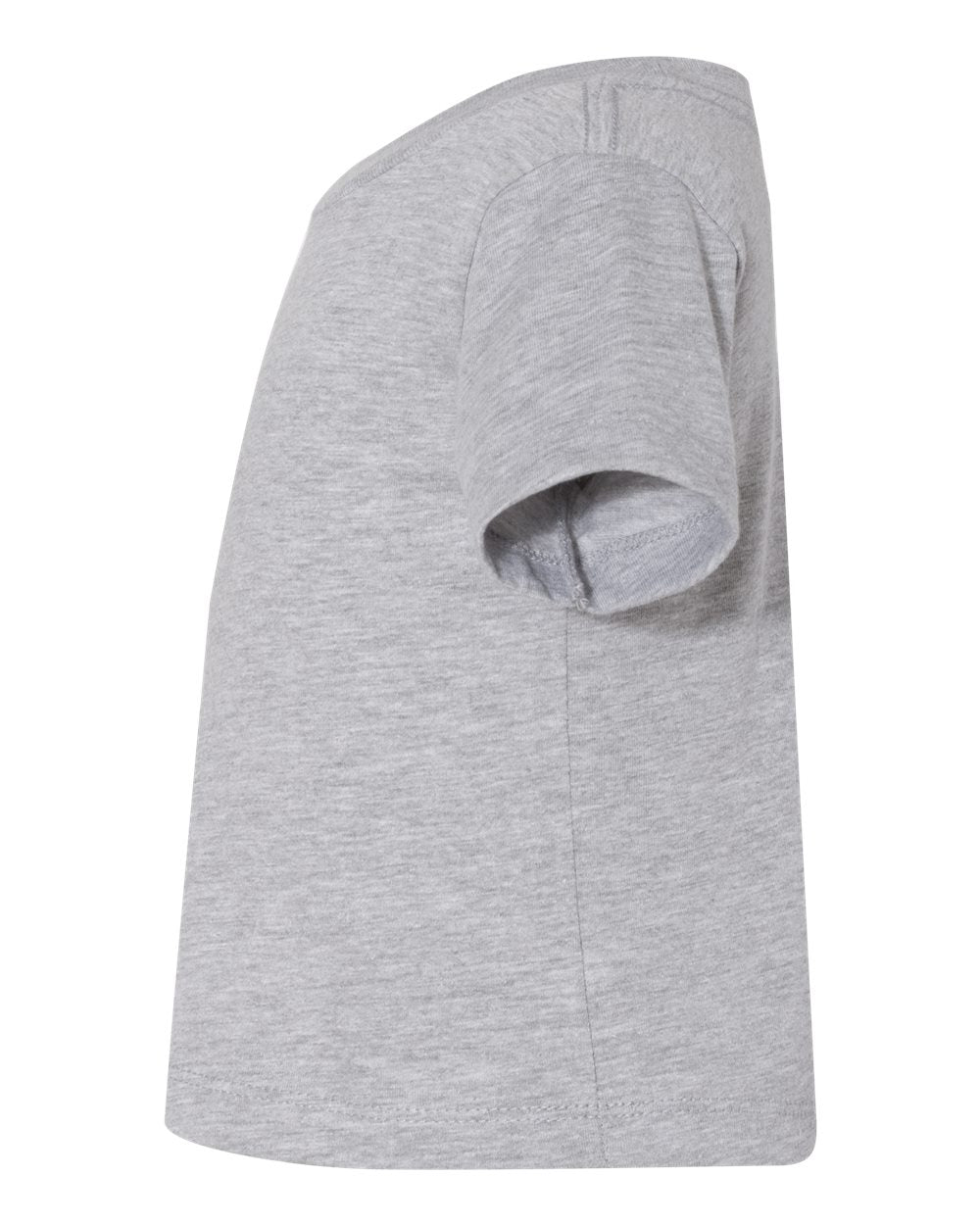 Left View of Athletic Heather Infant Jersey Tee - 3001B